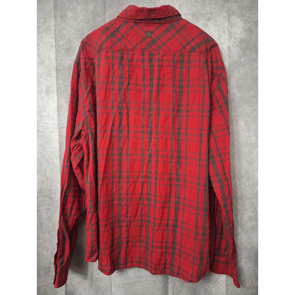 Marithe Francois Girbaud Button Up Shirt Mens XXXL Premium Plaid Grunge Y2K 90's - Picture 3 of 13